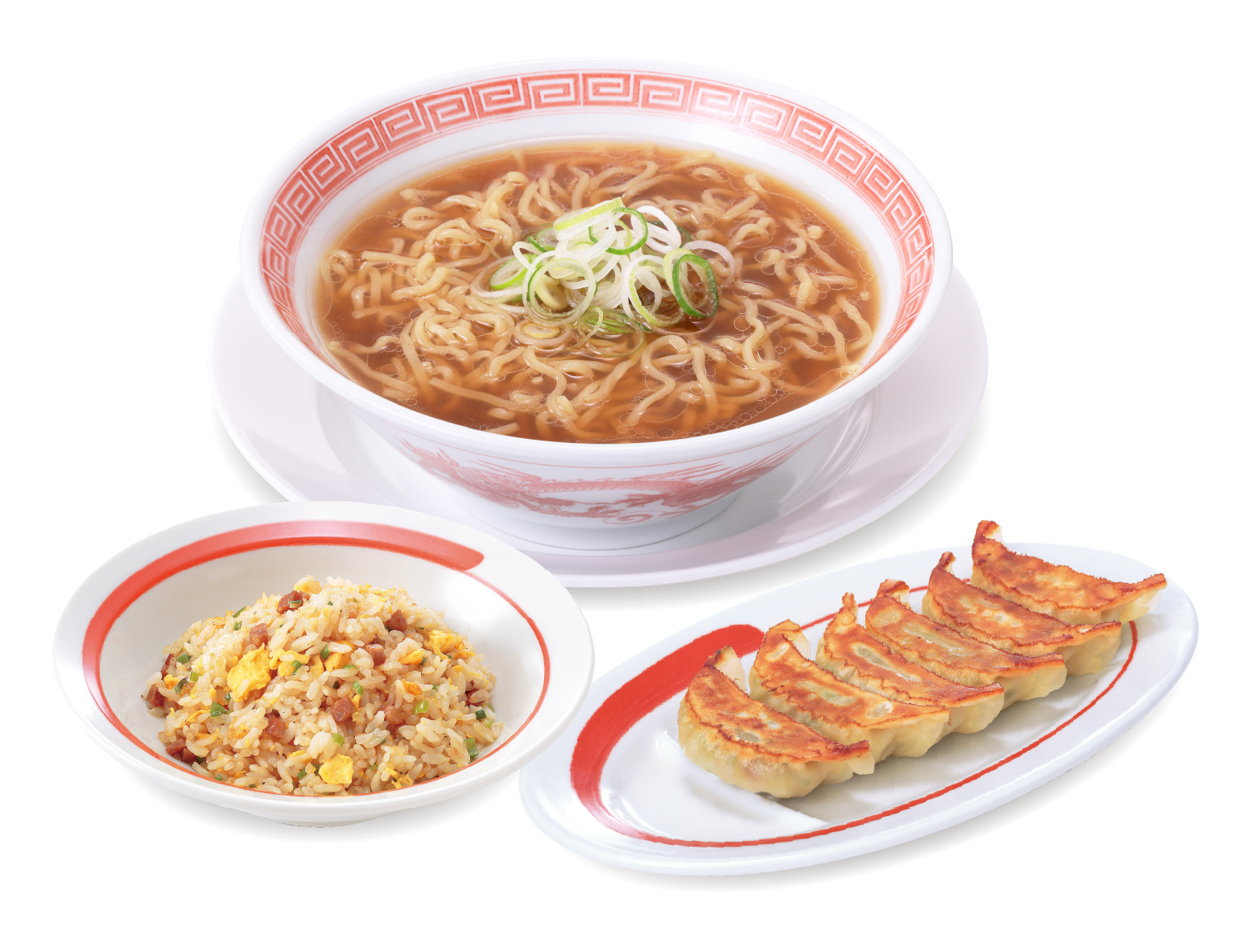 素らーめんチャーハン餃子セット