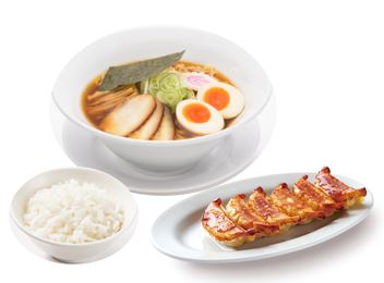 味よし中華そば＆焼餃子＆半ライスセット