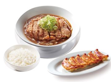 パーコー風からあげらーめん＆焼餃子＆半ライス